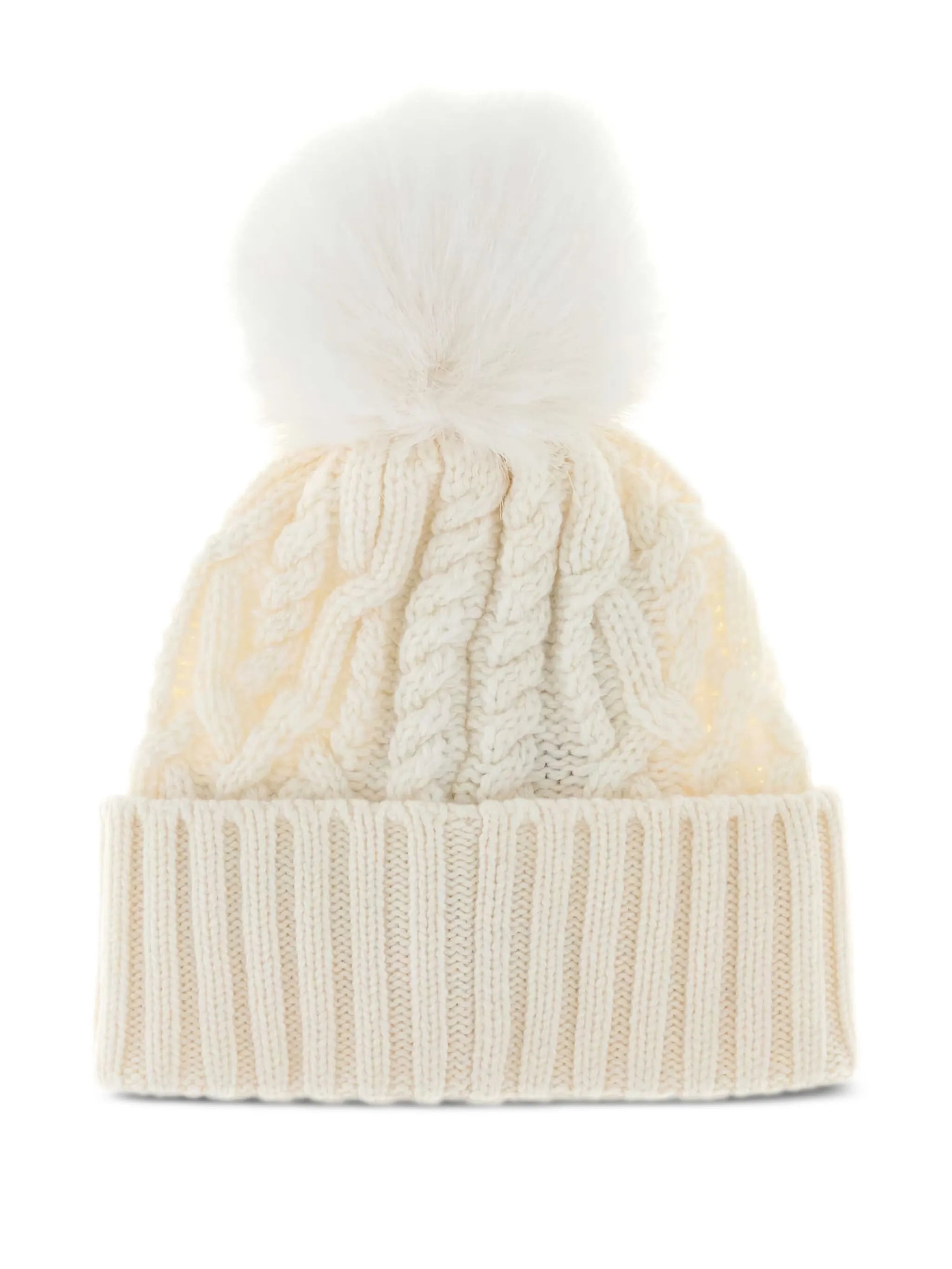 Moncler bonnet en maille à pompon